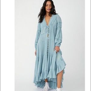 Free People Cassis Dress Solid Color